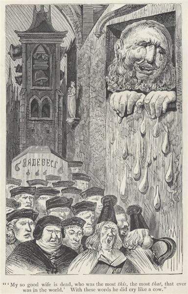 Frontispício de todos os cinco livros de Gargântua e Pantagruel - Gustave Doré