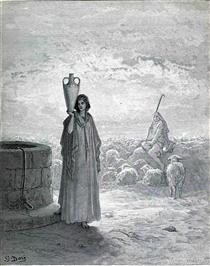Jacó Cuidando do Rebanho de Labão - Gustave Doré