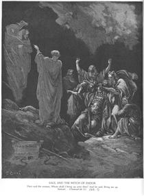 Saul e a Bruxa de Endor - Gustave Doré