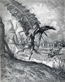The Adventure with the Windmills - Gustave Dore
