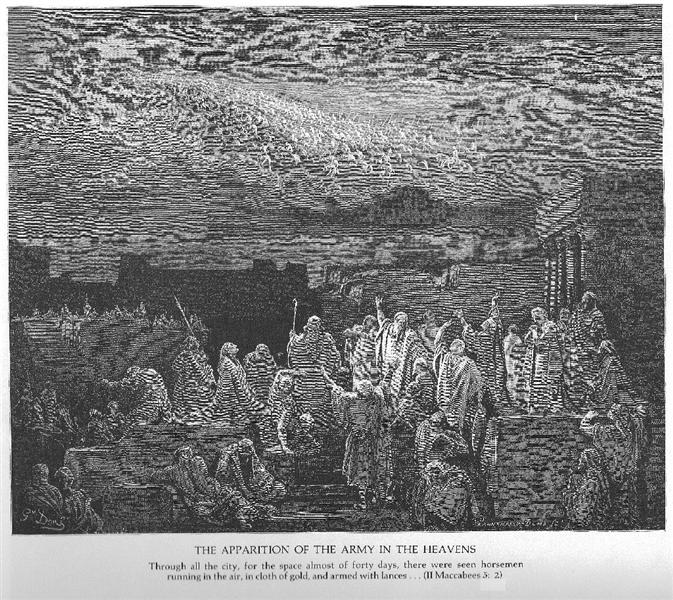 O Exército Aparece nos Céus - Gustave Doré