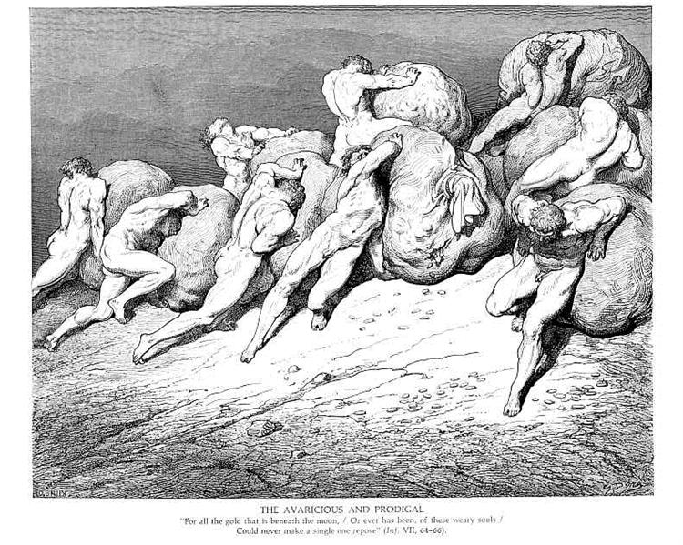 Os Avarentos e os Pródigos - Gustave Doré