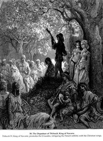 The Departure of Thibault, King of Navarre - Gustave Doré