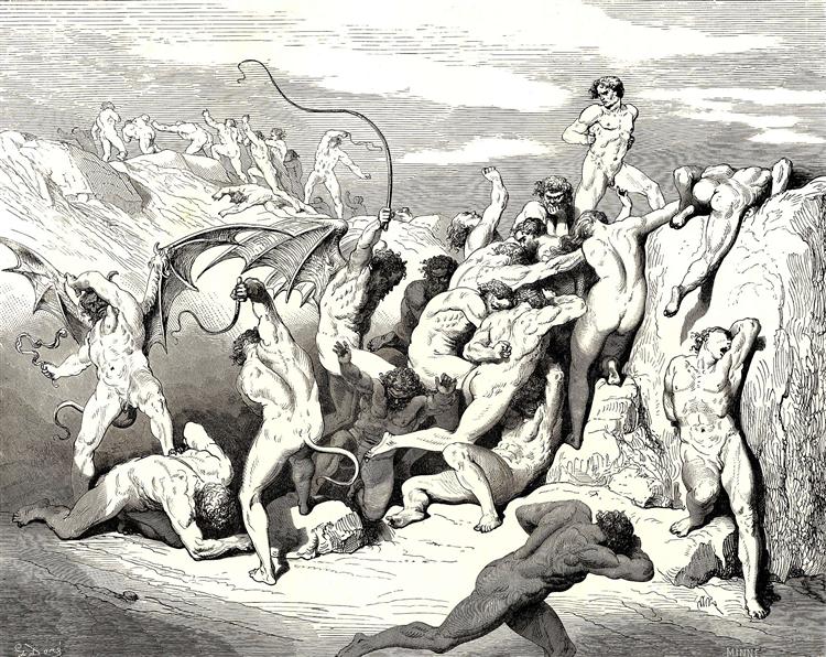 The Inferno, Canto 18 - Gustave Doré