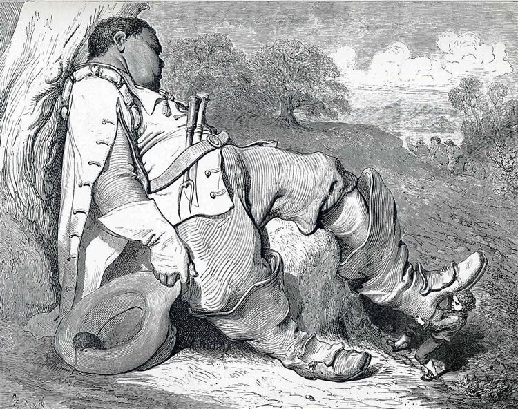 Семимильные сапоги, c.1868 - Гюстав Доре