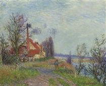Paper Mill at Port Marly - Gustave Loiseau