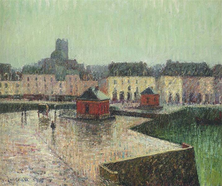 Port at Dieppe, 1909 - Gustave Loiseau