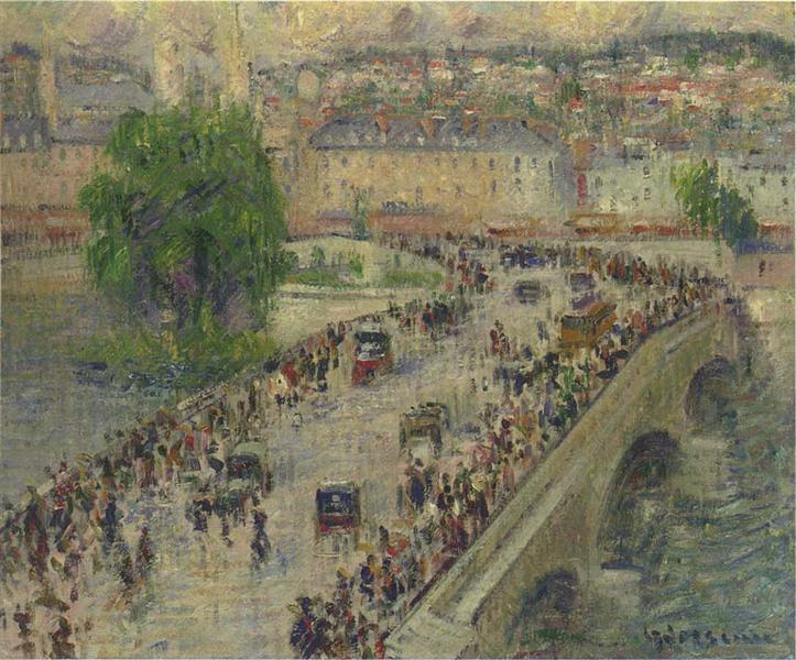 Port Corneille at Rouen, 1925 - Gustave Loiseau