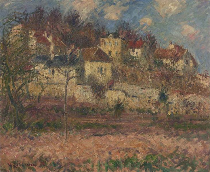Village on the hill - Gustave Loiseau