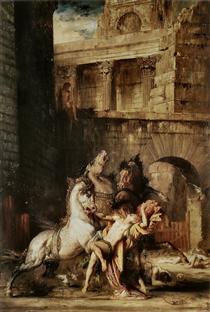 Diomède dévoré par ses chevaux - Gustave Moreau