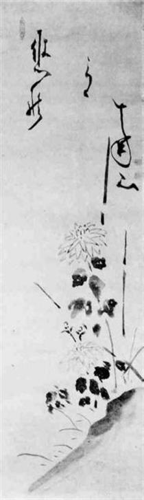 Chrysanthemums - Хакуин Экаку
