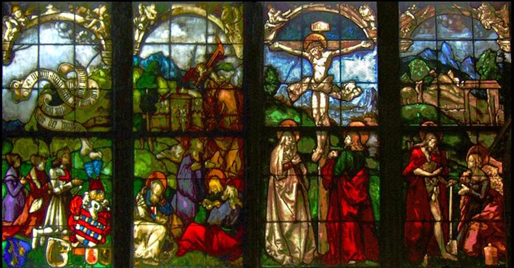 These stained glass windows in the Blumeneck Family Chapel, c.1517 - Hans Baldung
