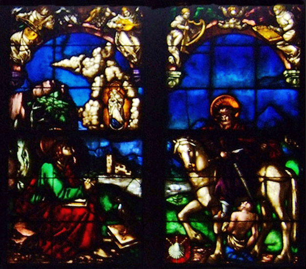 Western stained glass window in the Loch Family Chapel, 1520 - Hans Baldung