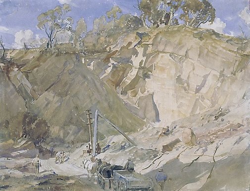 The quarry, 1922 - Hans Heysen