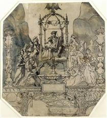 Apollo and the Muses on Parnassus - Hans Holbein, o Jovem