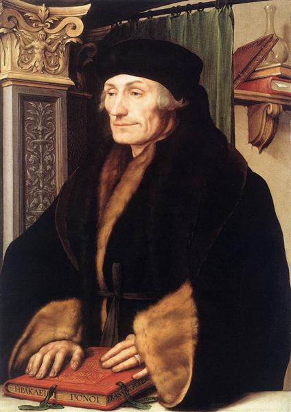 Portrait of Erasmus of Rotterdam, 1523 - Hans Holbein der Jüngere
