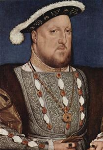 Portrait of Henry VIII, King of England - Ганс Гольбейн Младший