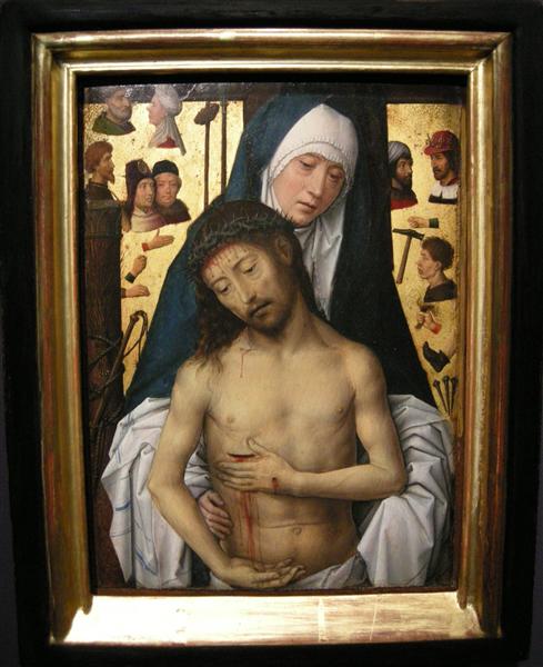 Ecce Homo in the arms of the virgin, 1475 - 1479 - 漢斯·梅姆林