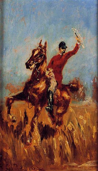 Master of the Hunt, c.1882 - 亨利·德·土魯斯-羅特列克