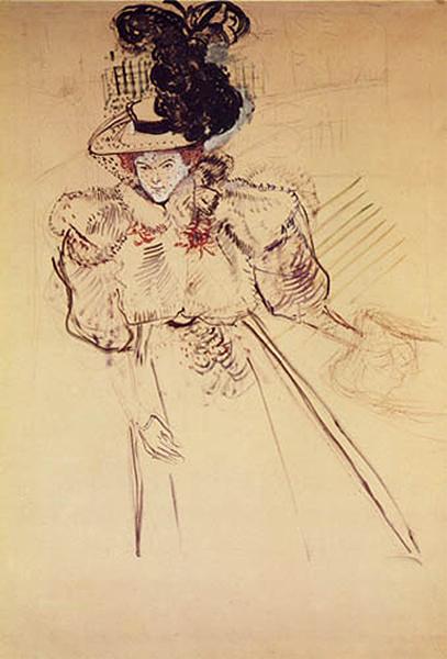 Portrait of Misia Natanson (Sert), 1895 - 亨利·德·土魯斯-羅特列克