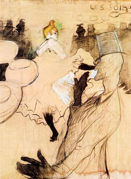 The Goulue and Valentin, The Boneless One, 1891 - Анрі де Тулуз-Лотрек
