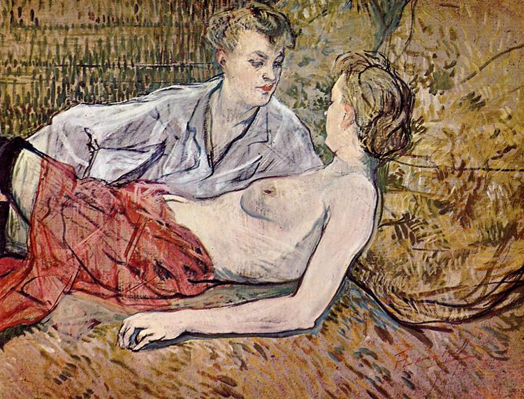 Two Friends, 1895 - Henri de Toulouse-Lautrec