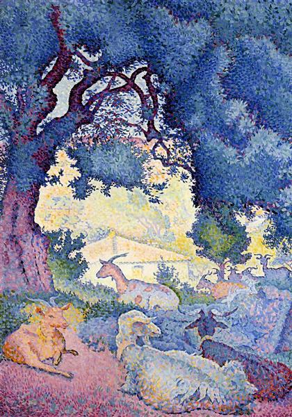 Landscape with Goats, 1895 - Henri Edmond Cross