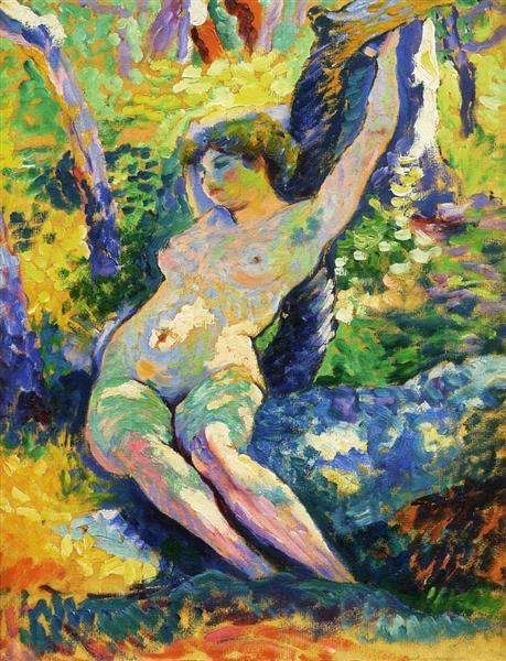 Young Woman (Study for The Clearing) - Henri-Edmond Cross