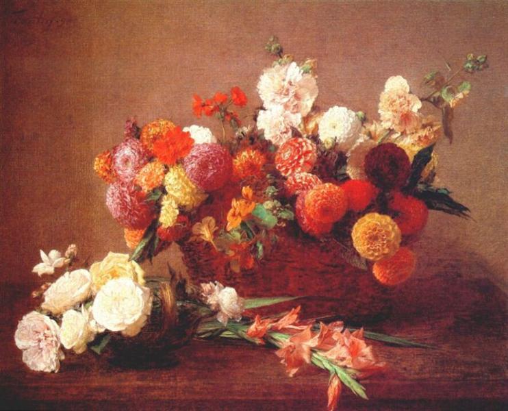 The Flowers of Middle Summer, 1890 - Анри Фантен-Латур