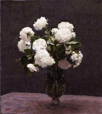 Rose blanches - Henri Fantin-Latour