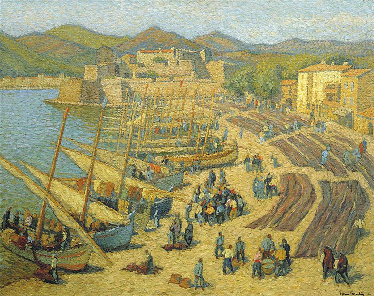 Fishing Boats at Collioure, 1895 - Henri Martin