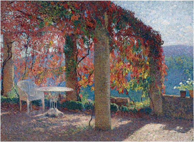 Pergola in Marquayrol in Autumn - Henri Martin