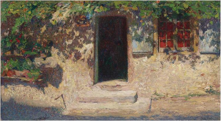 The open door - Henri Martin