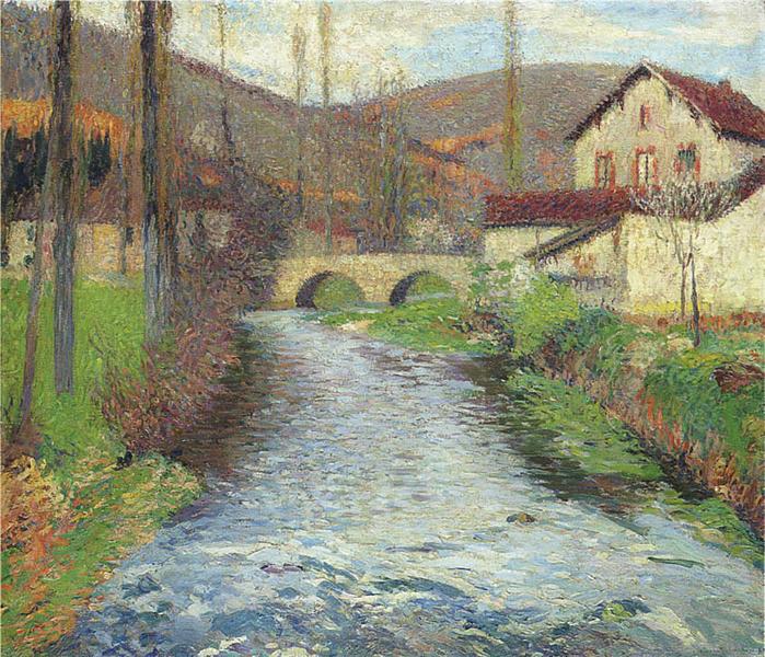 The Stream in Labastide du Vert - Анрі Мартен