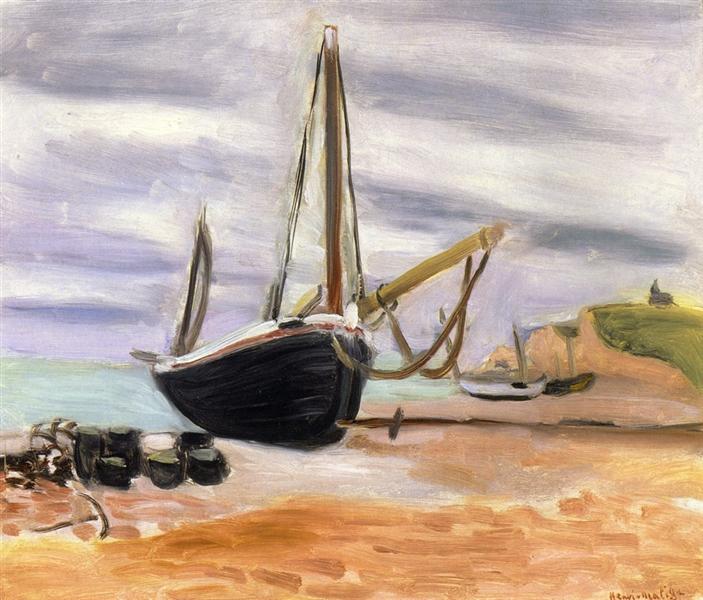 Boats at Etretat, 1920 - 馬蒂斯
