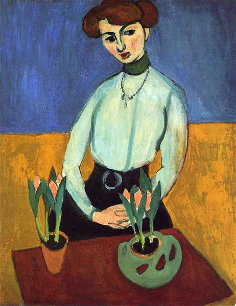 Girl with Tulips, 1910 - Henri Matisse