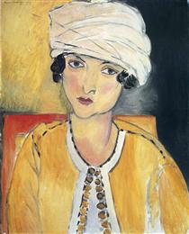 Lorette with Turban and Yellow Vest - 馬蒂斯