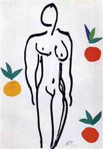Nude with Oranges - Анри Матисс