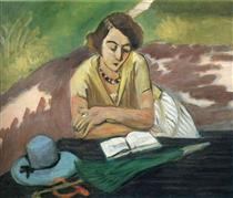 Reading Woman with Parasol - Анри Матисс