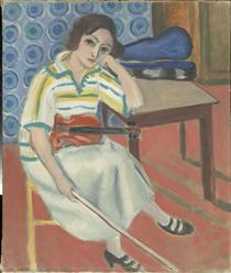 Woman with violin - Henri Matisse