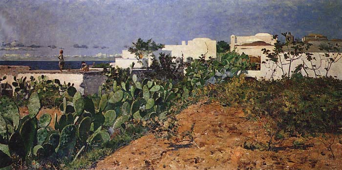 White Houses of Capri, 1882 - Энрике Позао