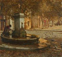 A Provençal Fountain - Генрі Герберт Ла Танге