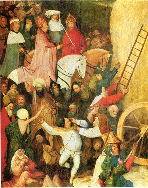 Стог сена (деталь), c.1516 - Иероним Босх