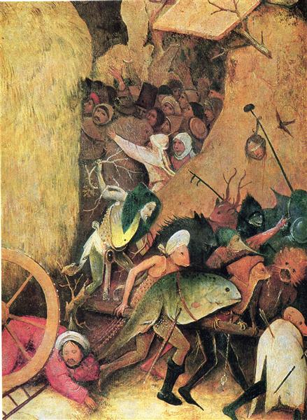 Стог сена (деталь), c.1516 - Иероним Босх