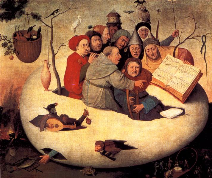 The Concert in the Egg, 1475 - 1480 - Hieronymus Bosch