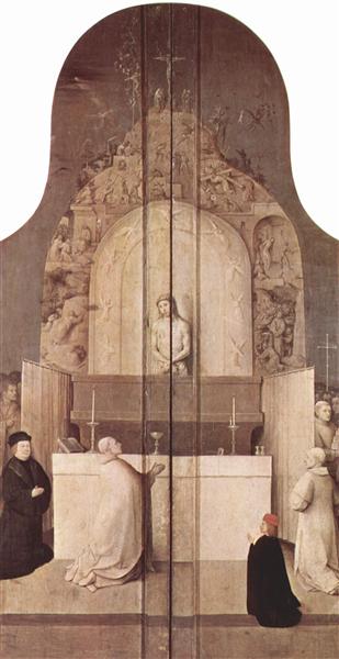 The Legend of the Mass of St. Gregory, c.1495 - El Bosco