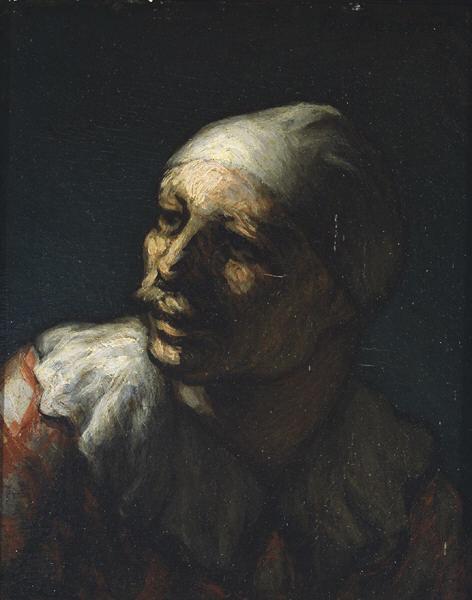 Head of Pasquin, 1862 - 1863 - Honoré Daumier