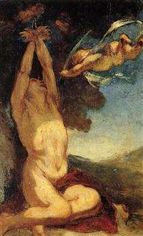 Martyrdom of St. Sebastian - Honore Daumier