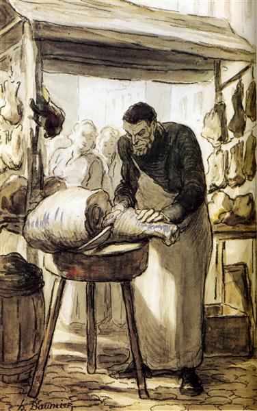 The Butcher - Honoré Daumier