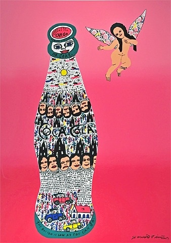 Angel Baby with Coca Cola, 1996 - Howard Finster